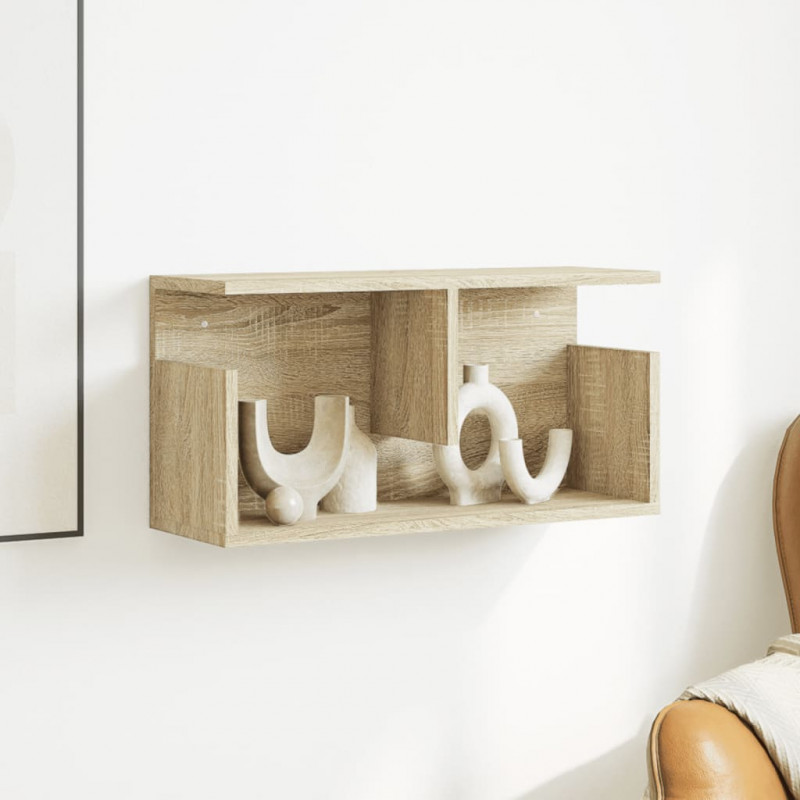 Półka ścienna, 60x20x30 cm, dąb sonoma, materiał drewnopochodny