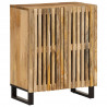 Szafki, 3 szt., 60x34x75 cm, lite surowe drewno mango