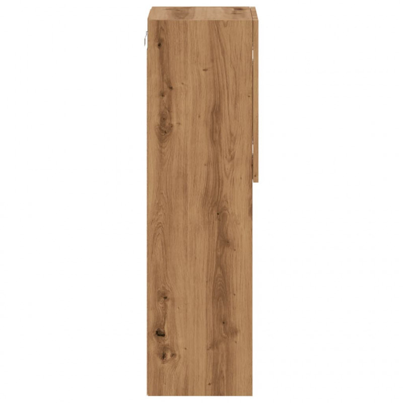 Szafka TV z LED, dąb artisian, 30,5x30x102 cm
