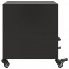 Szafki nocne, 2 szt., czarne, 36x39x43,5 cm, stal