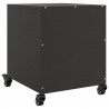 Szafki nocne, 2 szt., czarne, 36x39x43,5 cm, stal