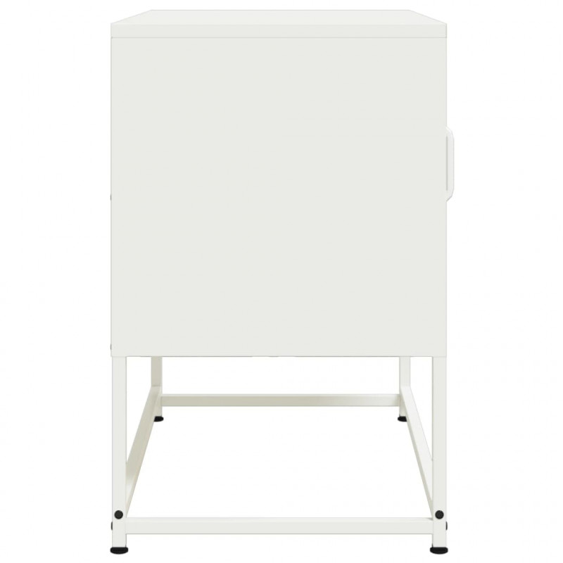 Szafka pod telewizor, oliwkowa, 100,5x39x60,5 cm, stalowa