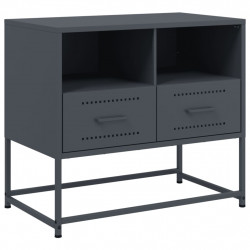 Szafka pod telewizor, antracytowa, 68x39x60,5 cm, stalowa