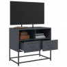 Szafka pod telewizor, antracytowa, 68x39x60,5 cm, stalowa