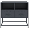 Szafka pod telewizor, antracytowa, 68x39x60,5 cm, stalowa