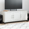 Szafka RTV, biała, 100,5x39x43,5 cm, stal
