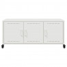 Szafka RTV, biała, 100,5x39x43,5 cm, stal