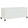 Szafka RTV, biała, 100,5x39x43,5 cm, stal