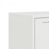 Szafka RTV, biała, 100,5x39x43,5 cm, stal