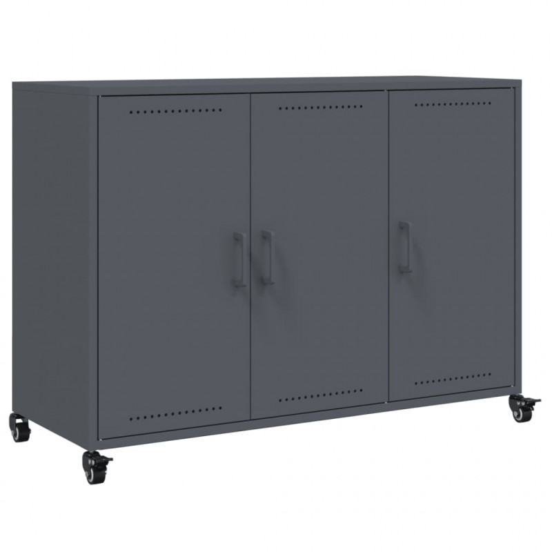 Szafka, antracytowa, 100,5x39x72 cm, stal