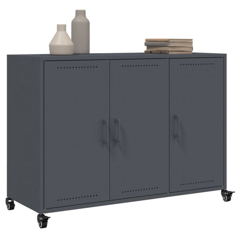 Szafka, antracytowa, 100,5x39x72 cm, stal