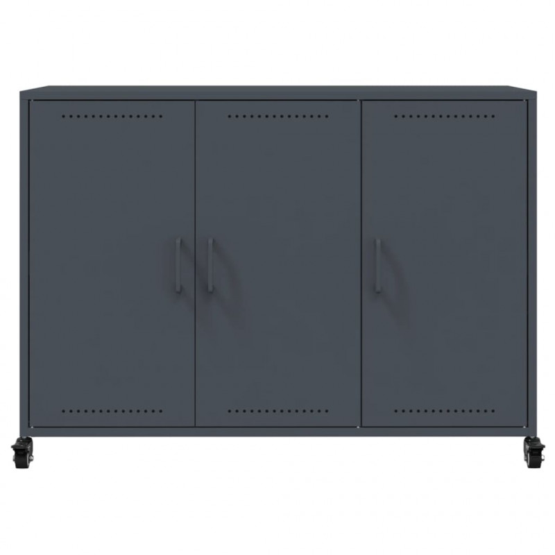 Szafka, antracytowa, 100,5x39x72 cm, stal
