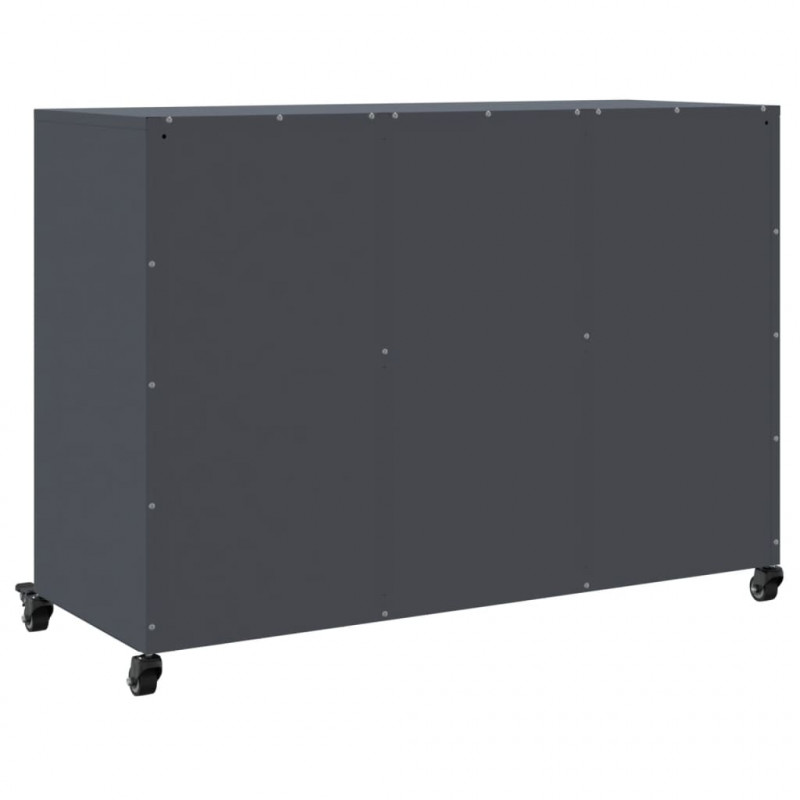 Szafka, antracytowa, 100,5x39x72 cm, stal