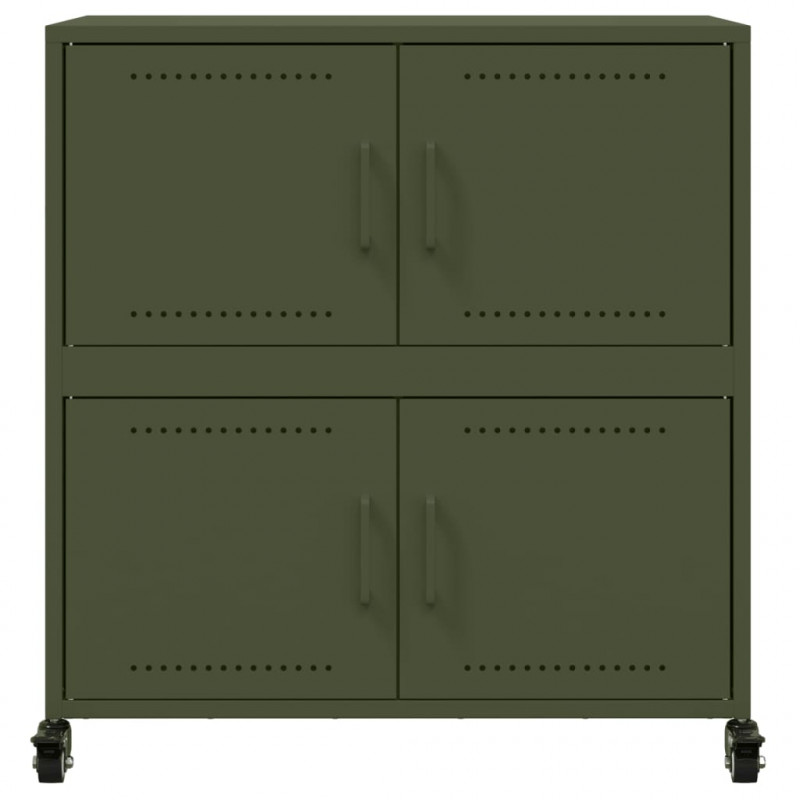 Szafka, oliwkowa, 68x39x72 cm, stal