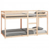 Łóżko piętrowe bez materaca, 90x200 cm, lite drewno sosnowe