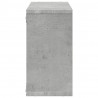 Półka ścienna, 100x16x30 cm, szarość betonu