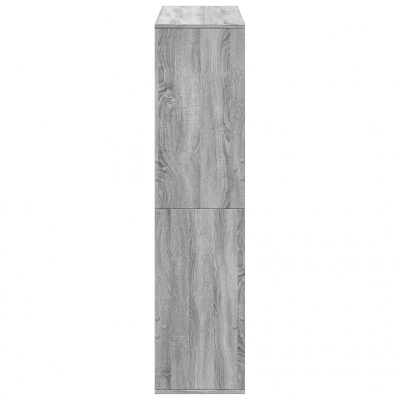 Regał, szary dąb sonoma, 100x33x135 cm materiał drewnopochodny
