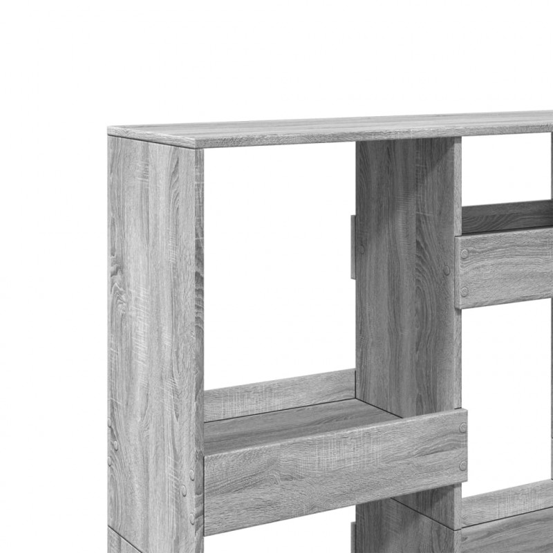 Regał, szary dąb sonoma, 100x33x135 cm materiał drewnopochodny