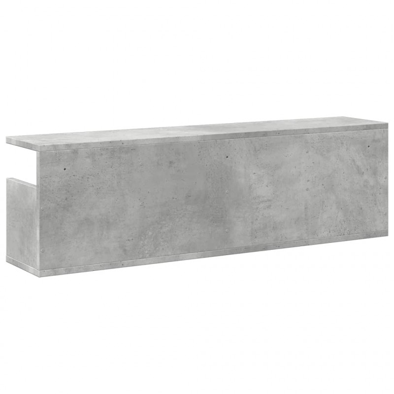 Półka ścienna, 100x20x30 cm, szarość betonu