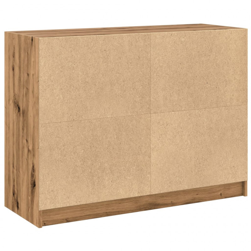 Szafka, dąb artisian, 102x37x75,5 cm, materiał drewnopochodny