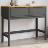 Stolik konsolowy FLORO, szary, 89,5x36,5x73 cm, drewno sosnowe