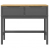 Stolik konsolowy FLORO, szary, 89,5x36,5x73 cm, drewno sosnowe