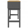 Stolik konsolowy FLORO, szary, 89,5x36,5x73 cm, drewno sosnowe