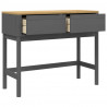 Stolik konsolowy FLORO, szary, 89,5x36,5x73 cm, drewno sosnowe