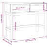 Stolik konsolowy FLORO, szary, 89,5x36,5x73 cm, drewno sosnowe