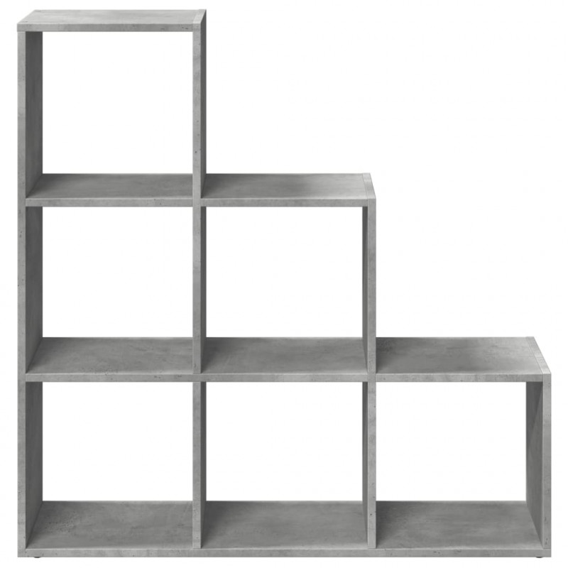 Regał przegroda, 3 poziomy, szarość betonu, 99x29x99 cm