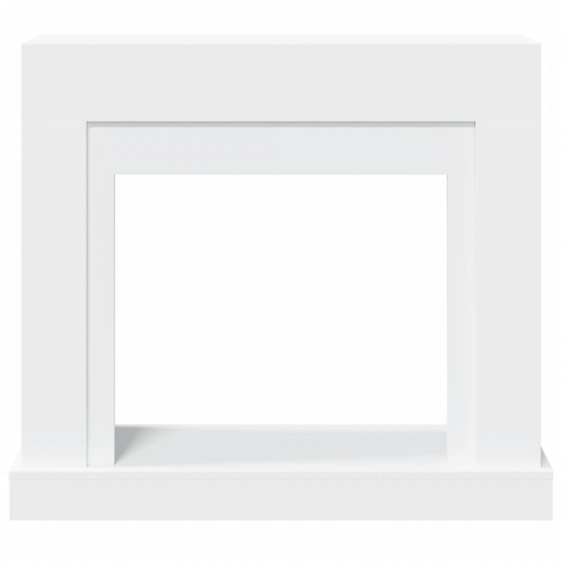 Obudowa kominka, biała, 100x30x87,5 cm, materiał drewnopochodny