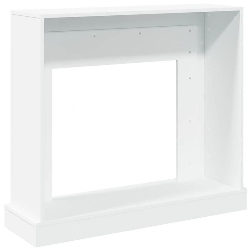 Obudowa kominka, biała, 100x30x87,5 cm, materiał drewnopochodny