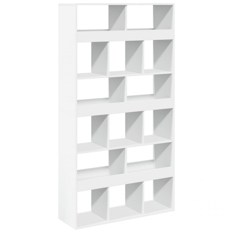 Regał, biały, 100x33x187,5 cm, materiał drewnopochodny