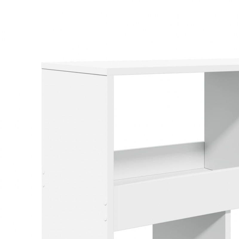 Regał, biały, 100x33x187,5 cm, materiał drewnopochodny