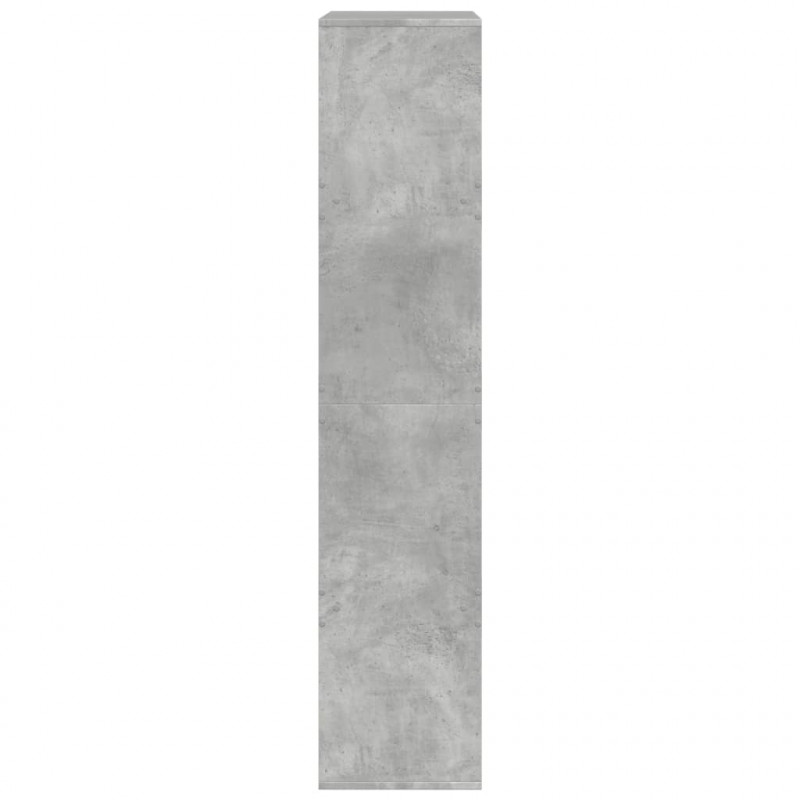 Regał, szarość betonu, 100x33x155,5 cm, materiał drewnopochodny