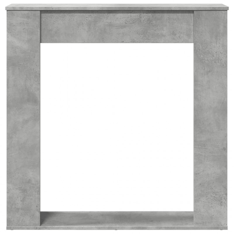 Obudowa kominka, szarość betonu, 100x20x100 cm