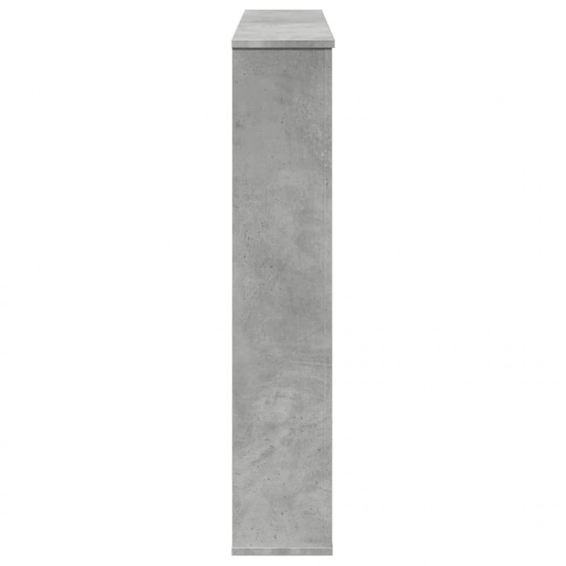 Obudowa kominka, szarość betonu, 100x20x100 cm