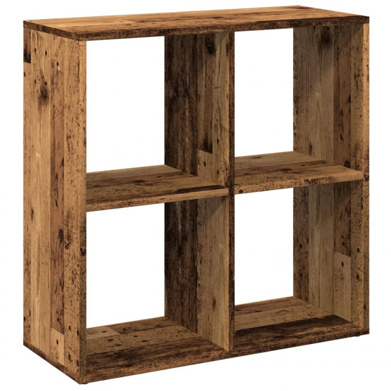 Regał przegroda, stare drewno, 69,5x29x69,5 cm