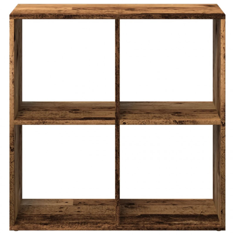 Regał przegroda, stare drewno, 69,5x29x69,5 cm