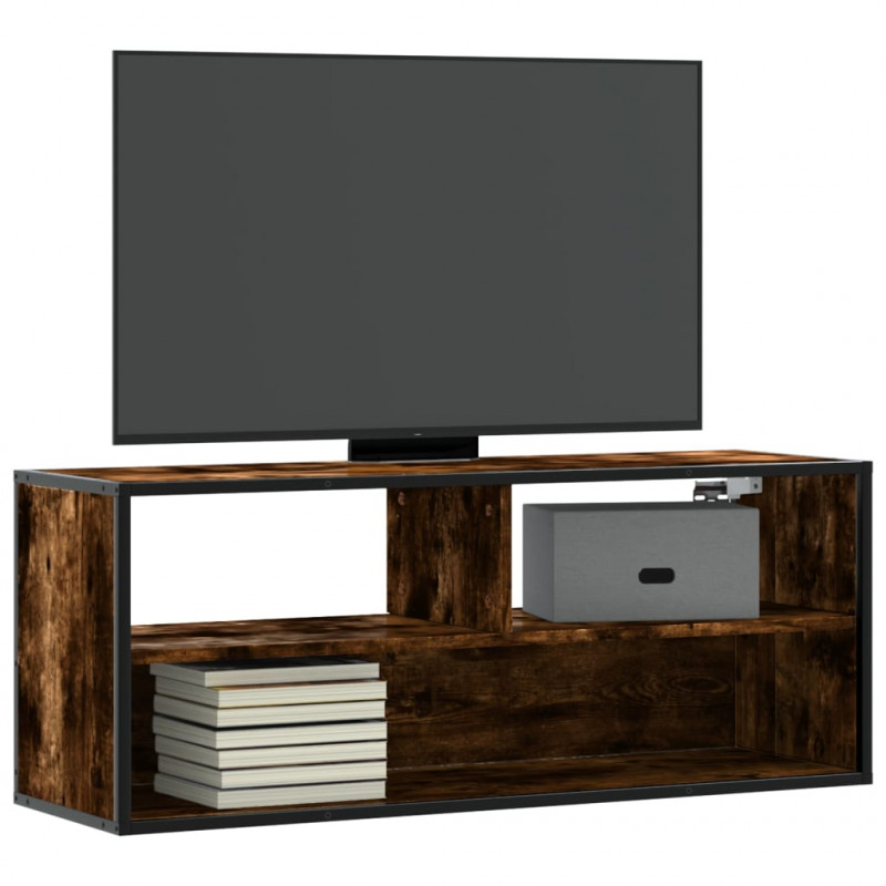 Szafka pod telewizor, przydymiony dąb, 100x31x39,5 cm