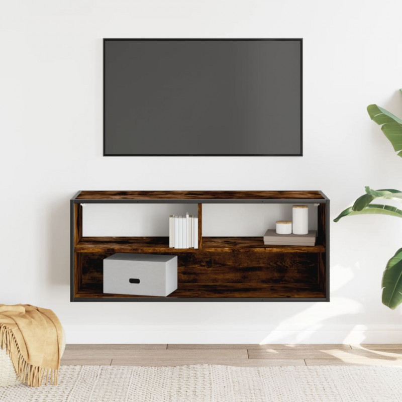Szafka pod telewizor, przydymiony dąb, 100x31x39,5 cm