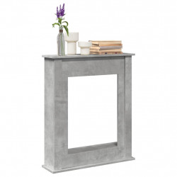 Obudowa kominka, szarość betonu, 75x20x87,5 cm
