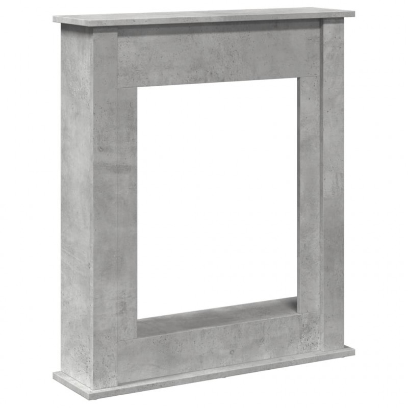 Obudowa kominka, szarość betonu, 75x20x87,5 cm