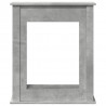 Obudowa kominka, szarość betonu, 75x20x87,5 cm