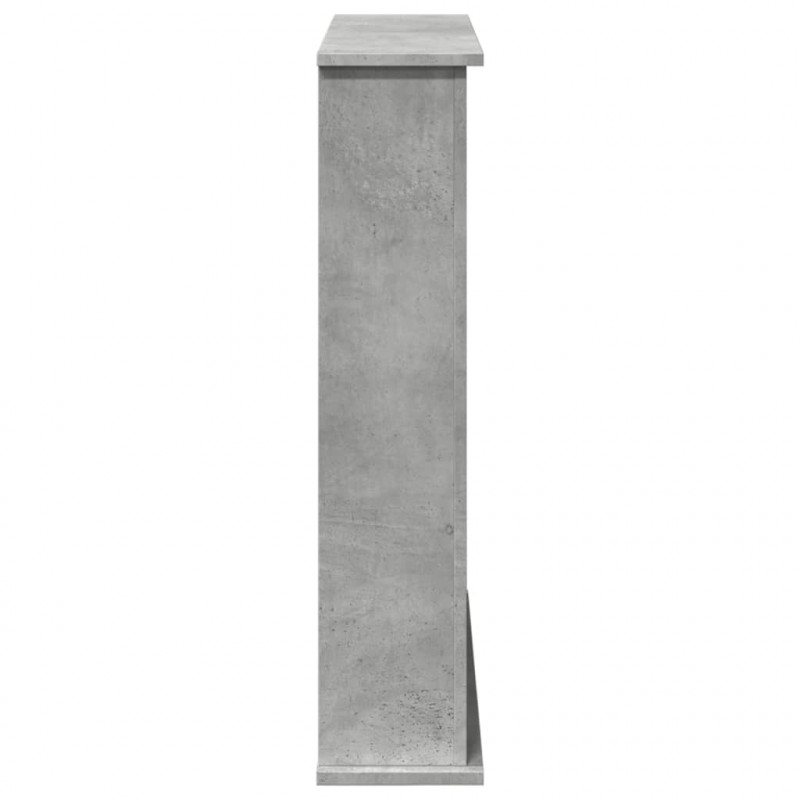 Obudowa kominka, szarość betonu, 75x20x87,5 cm