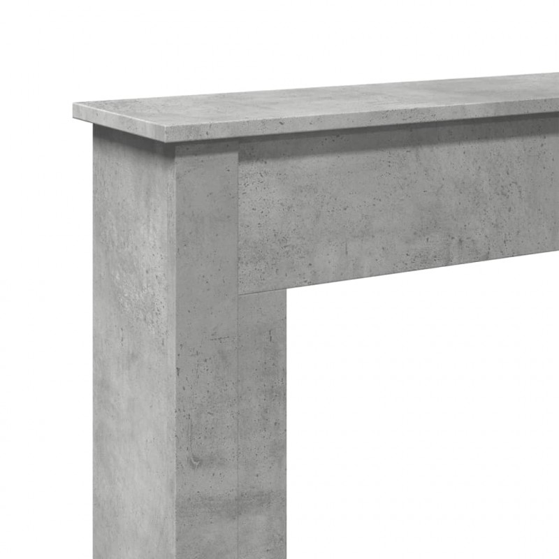 Obudowa kominka, szarość betonu, 75x20x87,5 cm