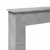 Obudowa kominka, szarość betonu, 75x20x87,5 cm