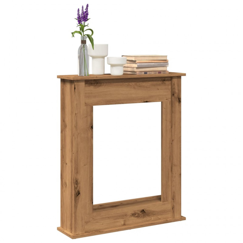 Obudowa kominka, dąb artisan, 75x20x87,5 cm