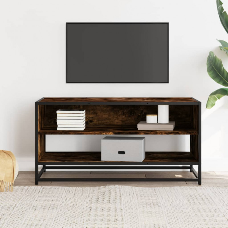 Szafka pod telewizor, przydymiony dąb, 91x40x46 cm