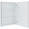 Szafka łazienkowa z lustrem i LED, 50 x 13 x 70 cm